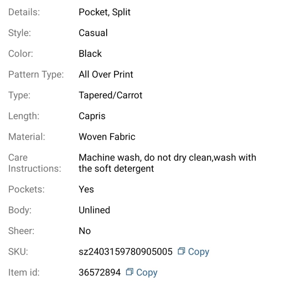 Women's comfy casual capris - Picture 4 of 4